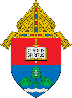 Coat of arms of the Archdiocese of Nueva Segovia
